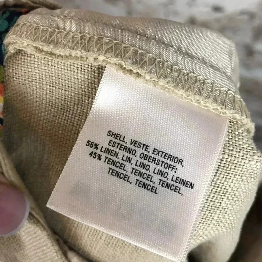Anthropologie Elevenses Stovepipe Beige Crops Sz 0 - Picture 4 of 7